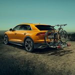 Originalus dvieju dviračiu laikyklis ant kablio Audi