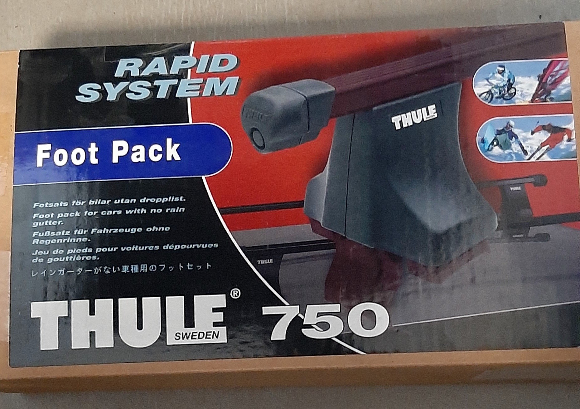 Stogo bagažinės kojelės Thule Rapid System 750 Stogo bagažinės kojelės Thule Rapid System 750