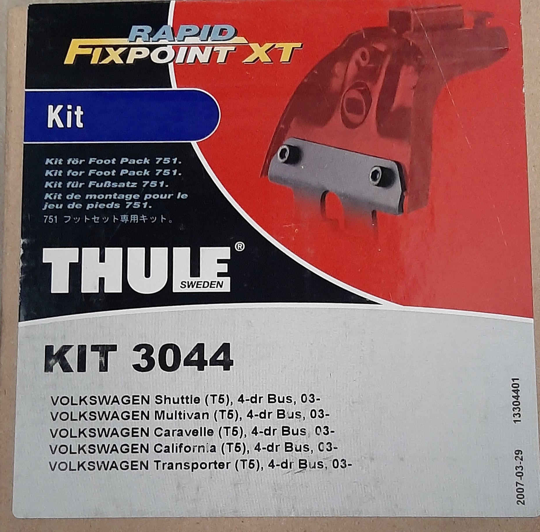 Stogo bagažinės adapteris THULE3044 Stogo bagažinės adapteris THULE3044